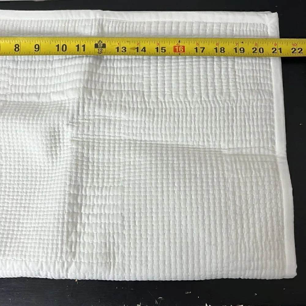 Pottery Barn Grid stitched sham